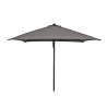 Parasol carré 250x250 en tissu anthracite Eolina