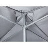 Parasol carré 250x250 en tissu anthracite Eolina