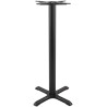 Pied de table de bar de restaurant 56x56 en métal noir Sybil