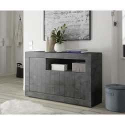 Buffet/bahut contemporain 138 cm coloris oxyde Luciana