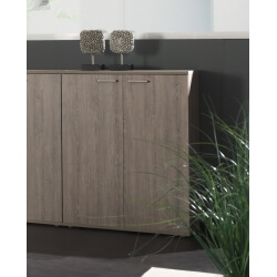 Armoire de bureau contemporaine 2 portes chêne espagnol Elano