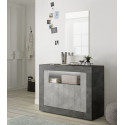 Buffet/bahut contemporain 110 cm oxyde/béton Luciana