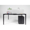 Bureau bench 2 personnes pieds massif Online K