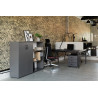 Bureau bench 2 personnes pieds massif Online K