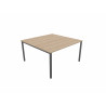 Bureau bench 2 personnes pieds massif Online K