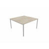 Bureau bench 2 personnes pieds massif Online K