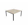 Bureau bench 2 personnes pieds massif Online K