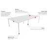 Bureau bench 4 personnes Online F