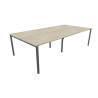 Bureau bench 4 personnes pieds massif Online K