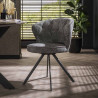 Chaise de salle à manger moderne en tissu Loria (lot de 2)