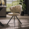 Chaise de salle à manger moderne en tissu Loria (lot de 2)