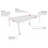 Bureau bench 4 personnes Online A