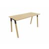 Bureau droit individuel pieds bois Online K