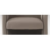 Fauteuil cabriolet moderne en PU taupe Cyrille