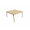 Bureau bench pieds bois massif 2 personnes Online K