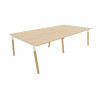 Bureau bench pieds bois massif 4 personnes Online K