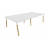 Bureau bench pieds bois massif 4 personnes Online K