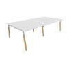 Bureau bench pieds bois massif 4 personnes Online K