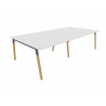 Bureau bench pieds bois massif 4 personnes Online K