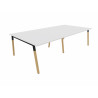 Bureau bench pieds bois massif 4 personnes Online K