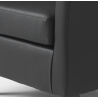 Fauteuil cabriolet en PU coloris noir Caurel