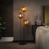 Lampadaire moderne 3 lampes en verre Steline