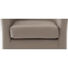 Fauteuil cabriolet en PU coloris taupe Caurel