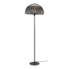 Lampadaire contemporain en métal brun/noir Izzy