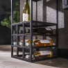 Etagère à vin industrielle en métal anthracite Studio