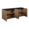 Buffet/bahut contemporain 225 cm chêne cognac Shelly