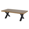 Table basse contemporaine chêne cognac Shelly