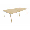 Bureau bench pieds bois massif 4 personnes Online O