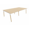 Bureau bench pieds bois massif 4 personnes Online O