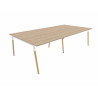 Bureau bench pieds bois massif 4 personnes Online O