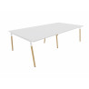 Bureau bench pieds bois massif 4 personnes Online O