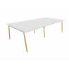 Bureau bench pieds bois massif 4 personnes Online O