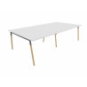 Bureau bench pieds bois massif 4 personnes Online O