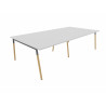 Bureau bench pieds bois massif 4 personnes Online O