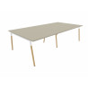 Bureau bench pieds bois massif 4 personnes Online O