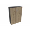 Armoire de bureau portes battantes H 114 cm Online