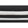 Canapé fixe design 2 places en PU coloris noir/blanc Felicia