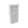 Armoire de bureau combinée H 188 cm Online