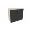 Armoire de bureau portes battantes H 74 cm Proline