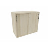 Armoire de bureau portes coulissantes H 74 cm Proline