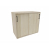 Armoire de bureau portes coulissantes H 74 cm Proline