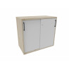 Armoire de bureau portes coulissantes H 74 cm Proline