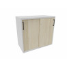 Armoire de bureau portes coulissantes H 74 cm Proline