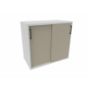 Armoire de bureau portes coulissantes H 74 cm Proline