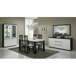 Salle A Manger Laquee Blanche Noire Table A Manger Laque Matelpro