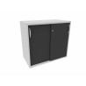 Armoire de bureau portes coulissantes H 74 cm Proline